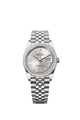 Rolex Datejust 36 Stainless Steel - Diamond / Silver Roman Diamond / Oyster