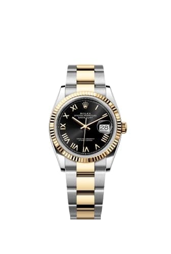 Rolex Datejust 36 Stainless Steel - Yellow Gold - Fluted / Black Roman / Oyster