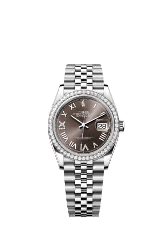 Rolex Datejust 36 Stainless Steel - Diamond/ Dark Grey Roman Diamond / Jubilee