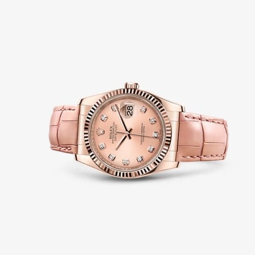 Rolex Datejust 36 Everose Strap Pink Diamonds