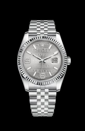 Rolex Datejust 36 Stainless Steel Fluted / Jubilee / Rhodium Wave