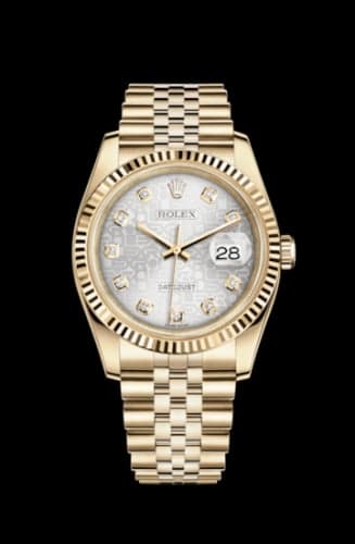 Rolex Datejust 36 Yellow Gold Fluted / Jubilee / Rhodium Computer