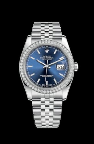 Rolex Datejust 36 Stainless Steel Diamond / Jubilee / Blue