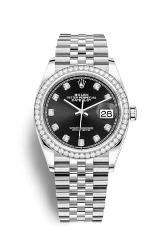 Rolex Datejust 36 Stainless Steel / Diamond / Black-Diamond / Jubilee