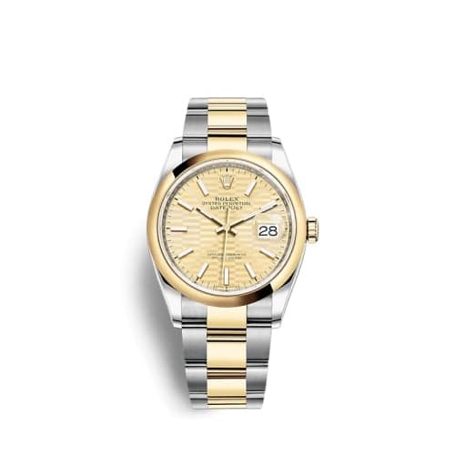 Rolex Datejust 36 Stainless Steel / Yellow Gold / Smooth / Golden - Fluted / Oyster
