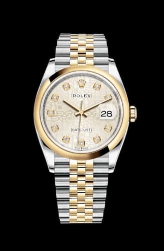Rolex Datejust 36 Stainless Steel / Yellow Gold / Smooth / Silver Computer / Jubilee