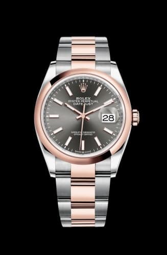 Rolex Datejust 36 Stainless Steel / Everose / Smooth / Slate / Oyster