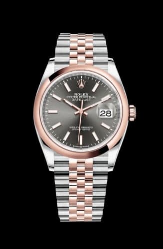 Rolex Datejust 36 Stainless Steel / Everose / Smooth / Slate / Jubilee