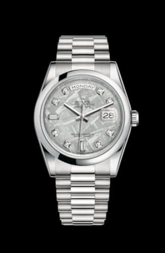 Rolex Day-Date 36 Platinum Domed / President / Meteorite