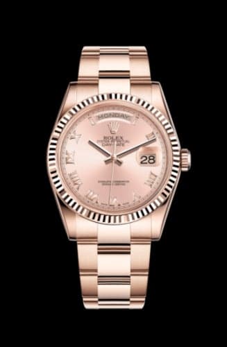 Rolex Day-Date 36 Everose Fluted / Oyster / Pink Roman