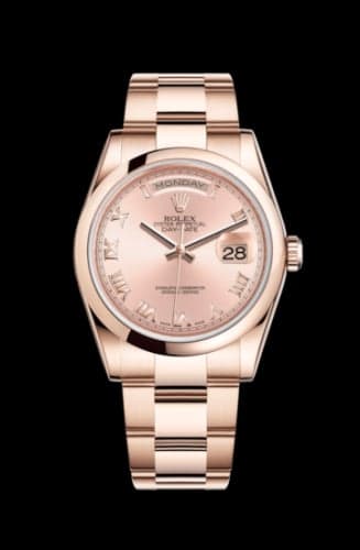 Rolex Day-Date 36 Everose Domed / Oyster / Pink Roman