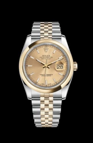 Rolex Datejust 36 Rolesor Yellow Domed / Jubilee / Champagne