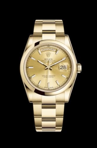 Rolex Day-Date 36 Yellow Gold Domed / Oyster / Champagne