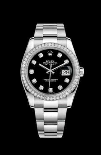 Rolex Datejust 36 Stainless Steel Diamond / Oyster / Black Diamond