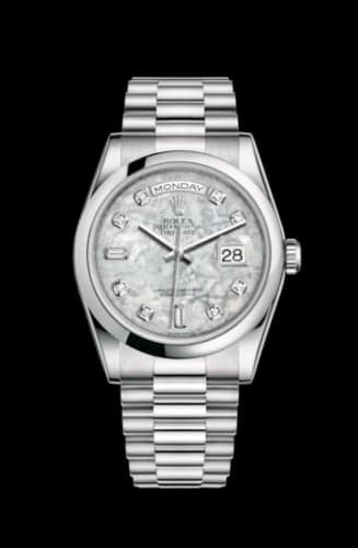 Rolex Day-Date 36 Platinum Domed / President / MOP