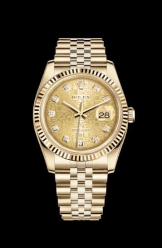 Rolex Datejust 36 Yellow Gold Fluted / Jubilee / Champagne Computer