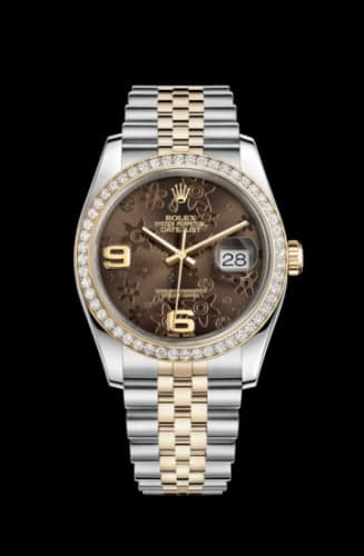 Rolex Datejust 36 Rolesor Yellow Diamond / Jubilee / Bronze Floral