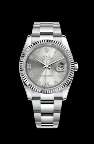 Rolex Datejust 36 Stainless Steel Fluted / Oyster / Rhodium Roman