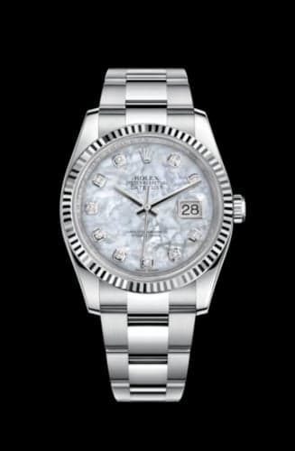 Rolex Datejust 36 Stainless Steel Fluted / Oyster / Pink MOP