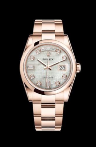 Rolex Day-Date 36 Everose Domed / Oyster / Oxford MOP