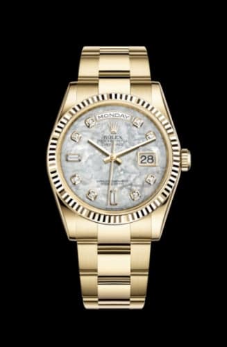 Rolex Day-Date 36 Yellow Gold Fluted / Oyster / MOP