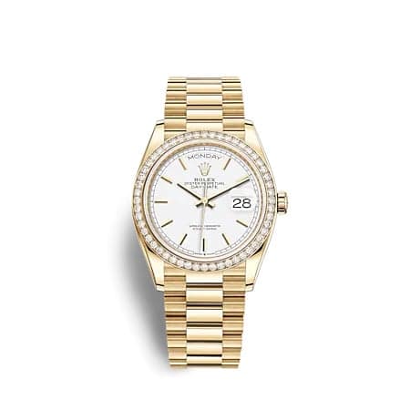 Rolex Day-Date 36 Yellow Gold Diamond / White / President