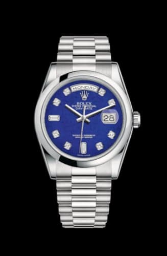 Rolex Day-Date 36 Platinum Domed / President / Lapis