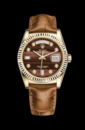 Rolex Day-Date 36 Yellow Gold / Strap / Bull's Eye