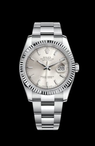 Rolex Datejust 36 Stainless Steel Fluted / Oyster / Silver