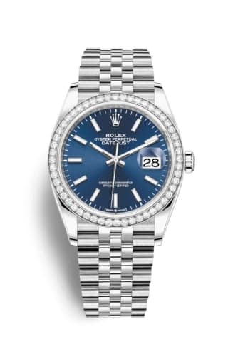 Rolex Datejust 36 Stainless Steel / Diamond / Blue / Jubilee