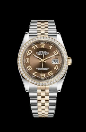 Rolex Datejust 36 Rolesor Yellow Diamond / Jubilee / Bronze Arabic