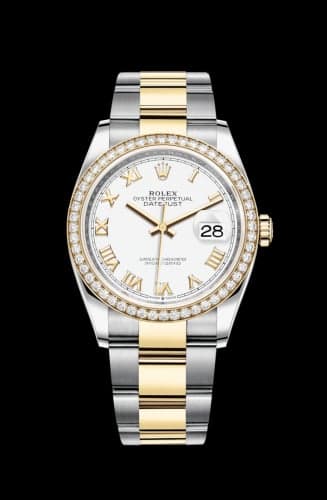 Rolex Datejust 36 Stainless Steel / Yellow Gold / Diamond / White Roman / Oyster
