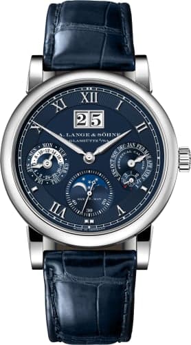 A. Lange & Söhne Langematik Perpetual White Gold / Blue / 20th Anniversary