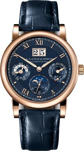 A. Lange & Söhne Langematik Perpetual Pink Gold / Blue / 20th Anniversary