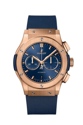 Hublot Classic Fusion 42 Chronograph King Gold / Blue / Rubber