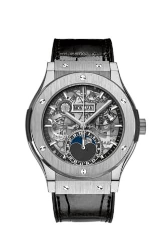 Hublot Classic Fusion Aerofusion Moonphase Titanium / Alligator