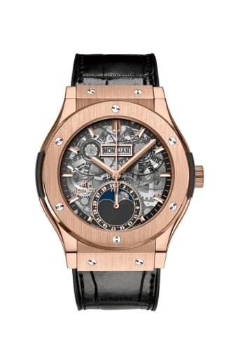 Hublot Classic Fusion Aerofusion Moonphase King Gold / Alligator