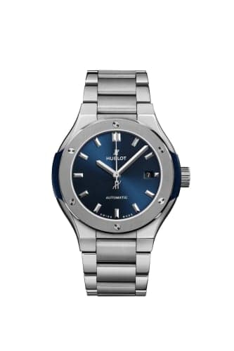 Hublot Classic Fusion 33 Titanium / Blue / Bracelet