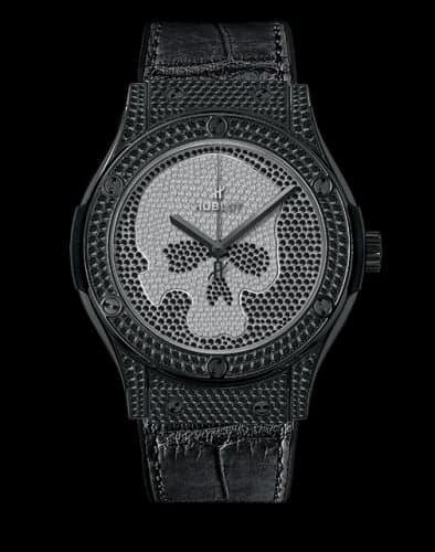 Hublot Classic Fusion 45 Skull Black Full Pavé