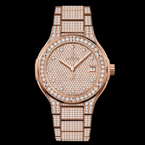 Hublot Classic Fusion 38 King Gold - Full Pavé