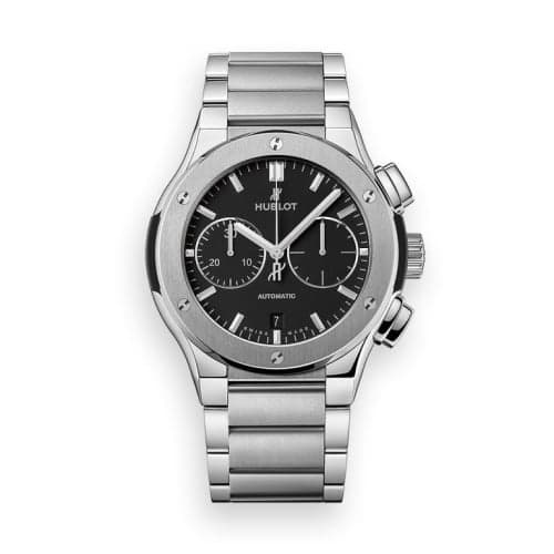 Hublot Classic Fusion 45 Chronograph Titanium / Black / Bracelet