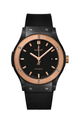 Hublot Classic Fusion 42 Ceramic - King Gold / Black / Rubber