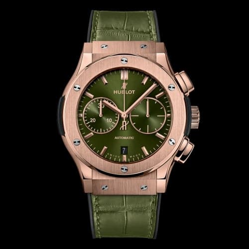 Hublot Classic Fusion 45 Chronograph King Gold / Green