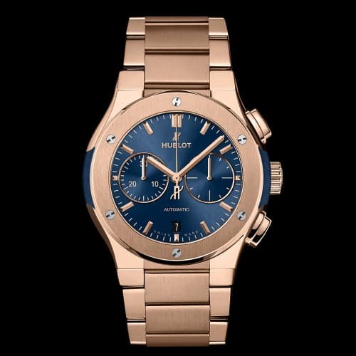 Hublot Classic Fusion 42 Chronograph King Gold / Blue / Bracelet