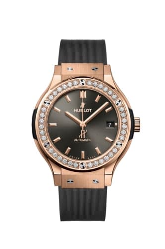 Hublot Classic Fusion 38 King Gold - Diamond / Racing Grey / Rubber