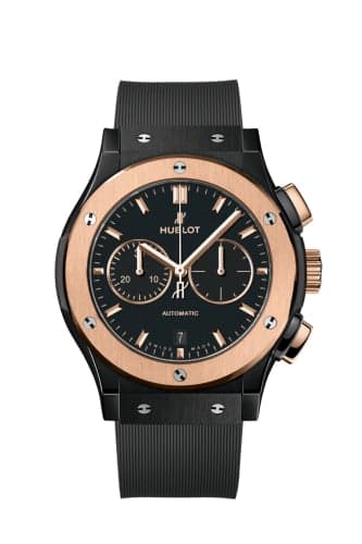 Hublot Classic Fusion 42 Chronograph Ceramic - King Gold / Black / Rubber