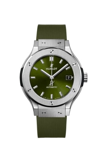 Hublot Classic Fusion 38 Titanium / Green / Rubber