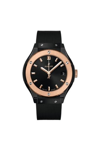 Hublot Classic Fusion 33 Ceramic - King Gold / Black / Rubber