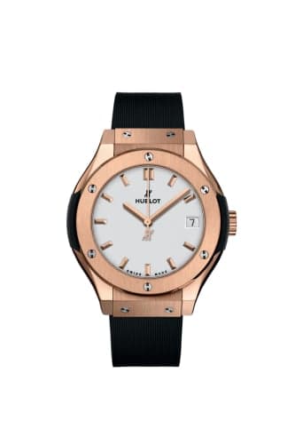 Hublot Classic Fusion 33 King Gold / Opalin / Alligator