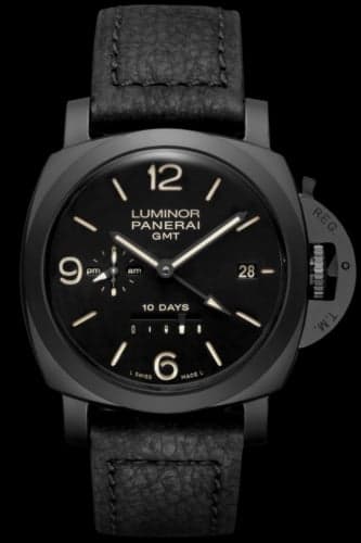 Panerai Luminor 1950 44 10 Days GMT Ceramic / Black
